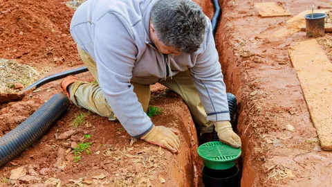sewer line installation