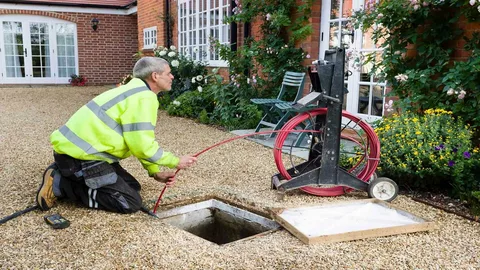 outdoor drain cleaning service